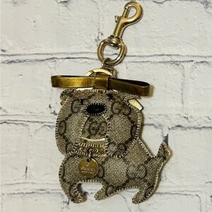 Gucci Guccioli Bulldog Agnese Keychain / Bag Charm